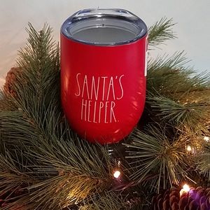 Rae Dunn Santa's Helper insulated steel wine glass